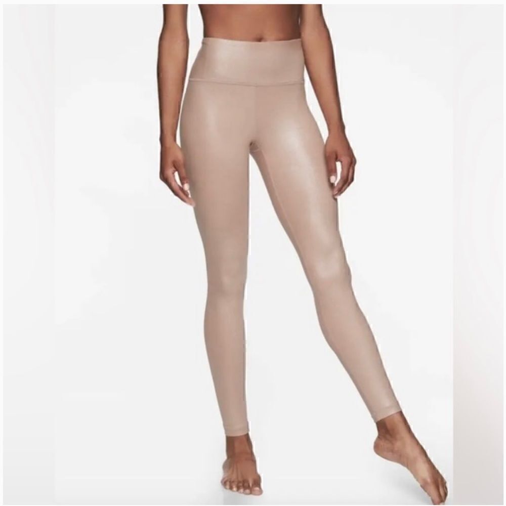 Athleta Elation Shimmer legging in Powervita mocha latte